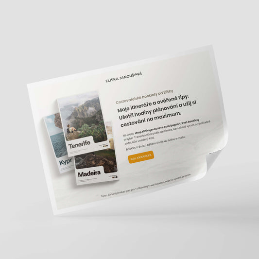 Gift voucher for Travel booklet